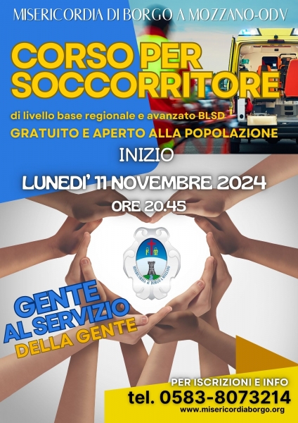 CORSO PER SOCCORRITORE